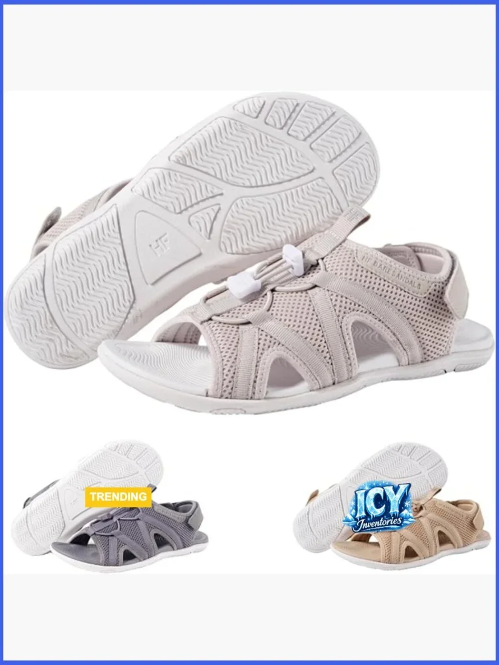 Zero Drop Sole Barefoot Sandals for Men Women